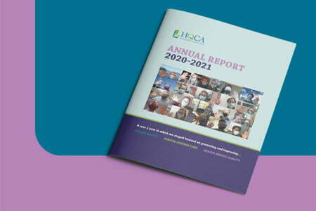 HQCA Annual Report Cover 2020 - 2021 | Health Quality Council of Alberta